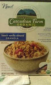 Cascadian Farm Organic French Almond Vanilla Granola