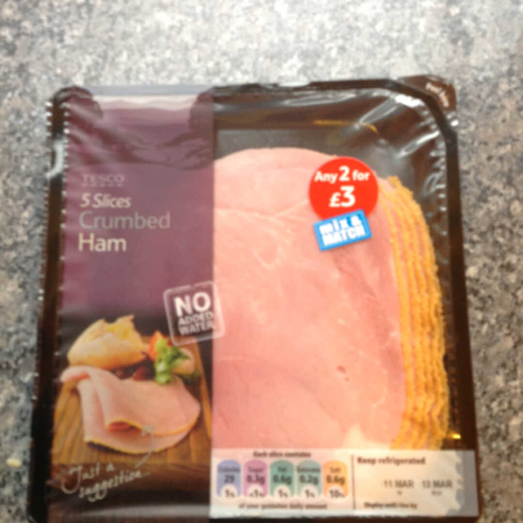 Tesco Crumbed Ham Slices