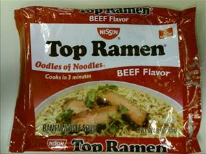 Nissin Top Ramen Beef Flavor Oodles Of Noodles Soup