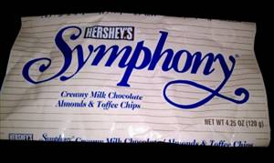 Hershey's Symphony Creamy Milk Chocolate with Almonds & Toffee Chips