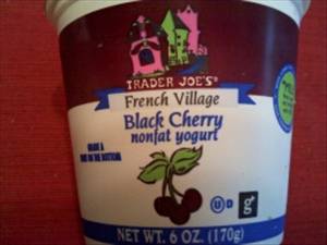 Trader Joe's French Village Nonfat Black Cherry Yogurt