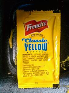 Five Guys French's Yellow Mustard