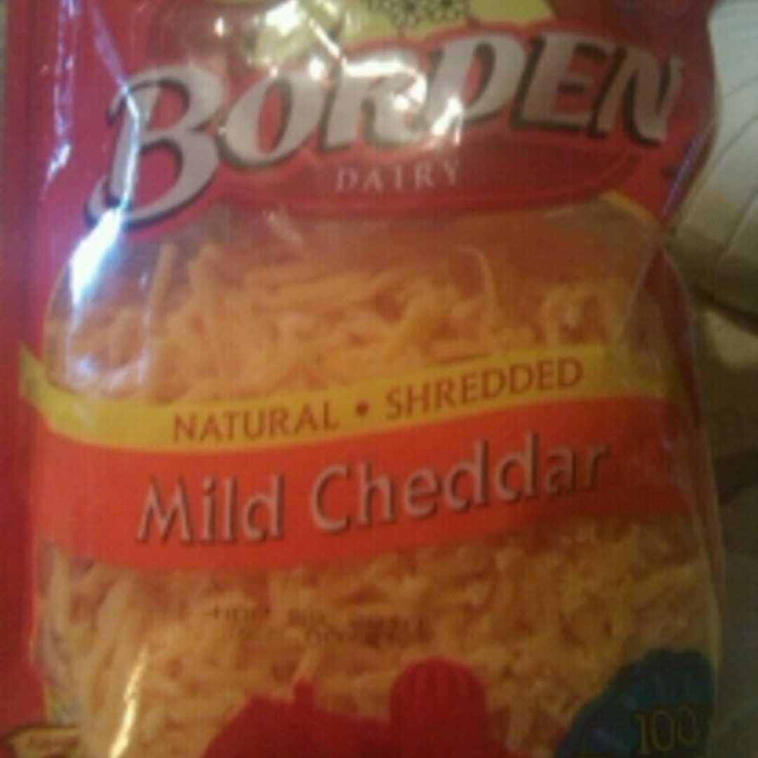 Borden Finely Shredded Mild Cheddar Cheese