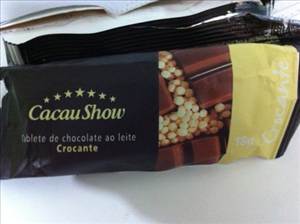 Cacau Show Tablete de Chocolate Ao Leite Crocante