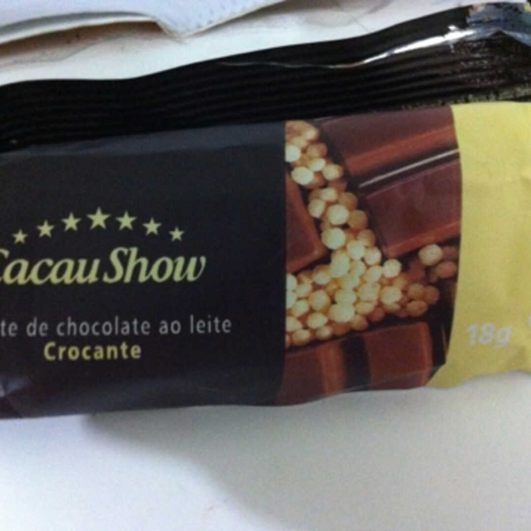 Cacau Show Tablete de Chocolate Ao Leite Crocante