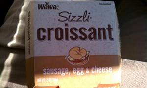 Wawa Sizzli Croissant Sausage Egg & Cheese