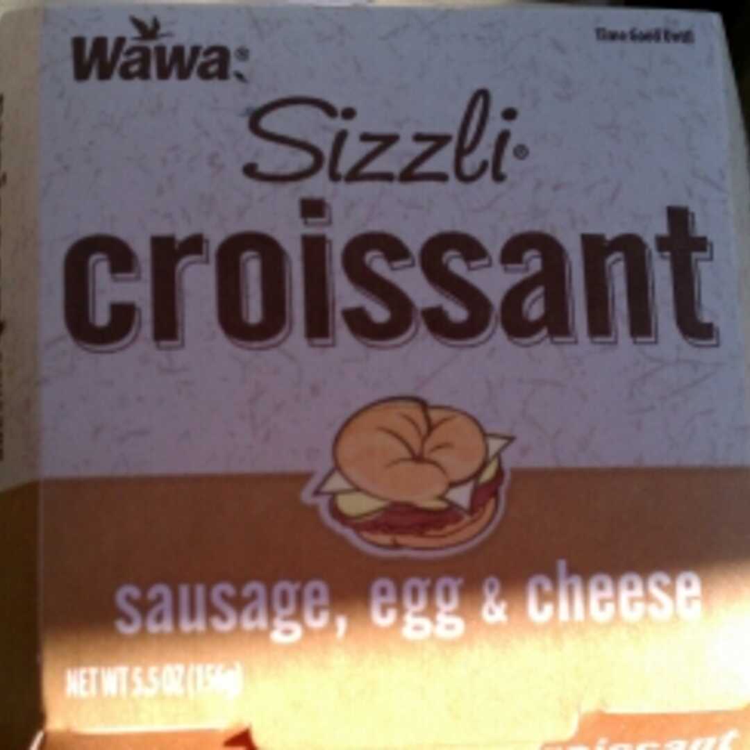 Wawa Sizzli Croissant Sausage Egg & Cheese