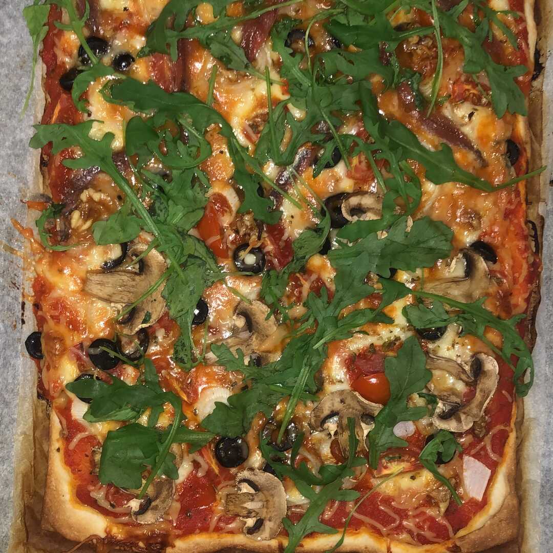 Pizza de Queso con Verduras
