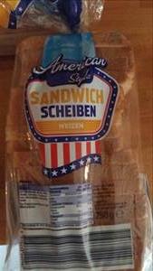 American Style Sandwich Scheiben Weizen