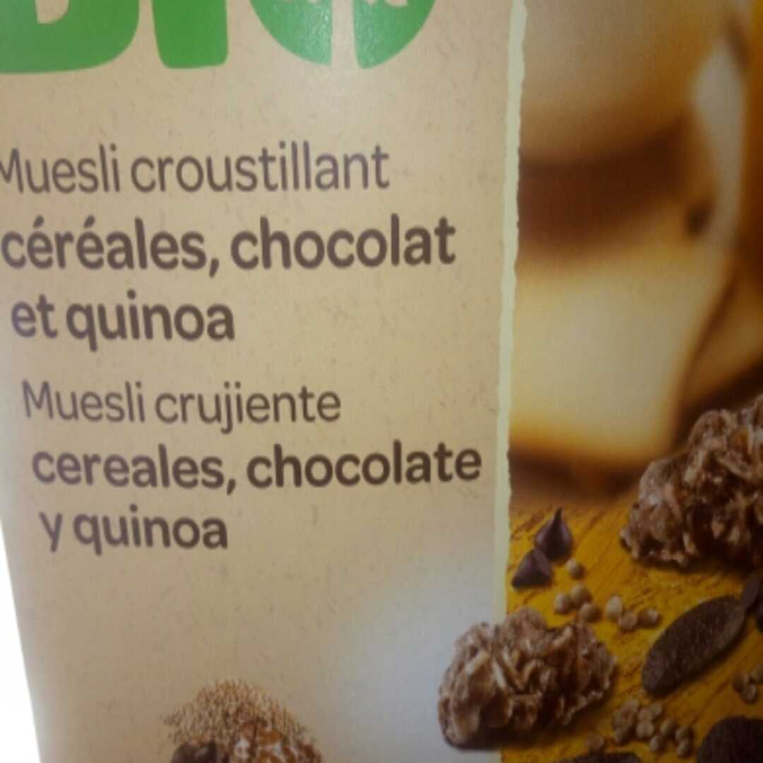 Carrefour Bio Muesli Croustillant Céréales, Chocolat et Quinoa
