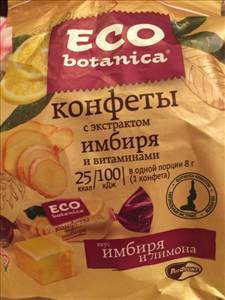 Eco Botanica Конфеты с Экстрактом Имбиря и Витаминами