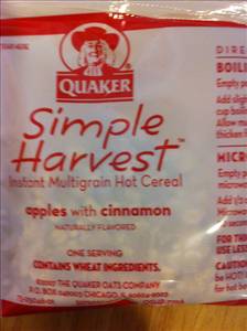 Quaker Simple Harvest Instant Mulitgrain Hot Cereal - Apples with Cinnamon