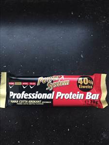 Power System Professional Protein Bar Panna Cotta Krokant
