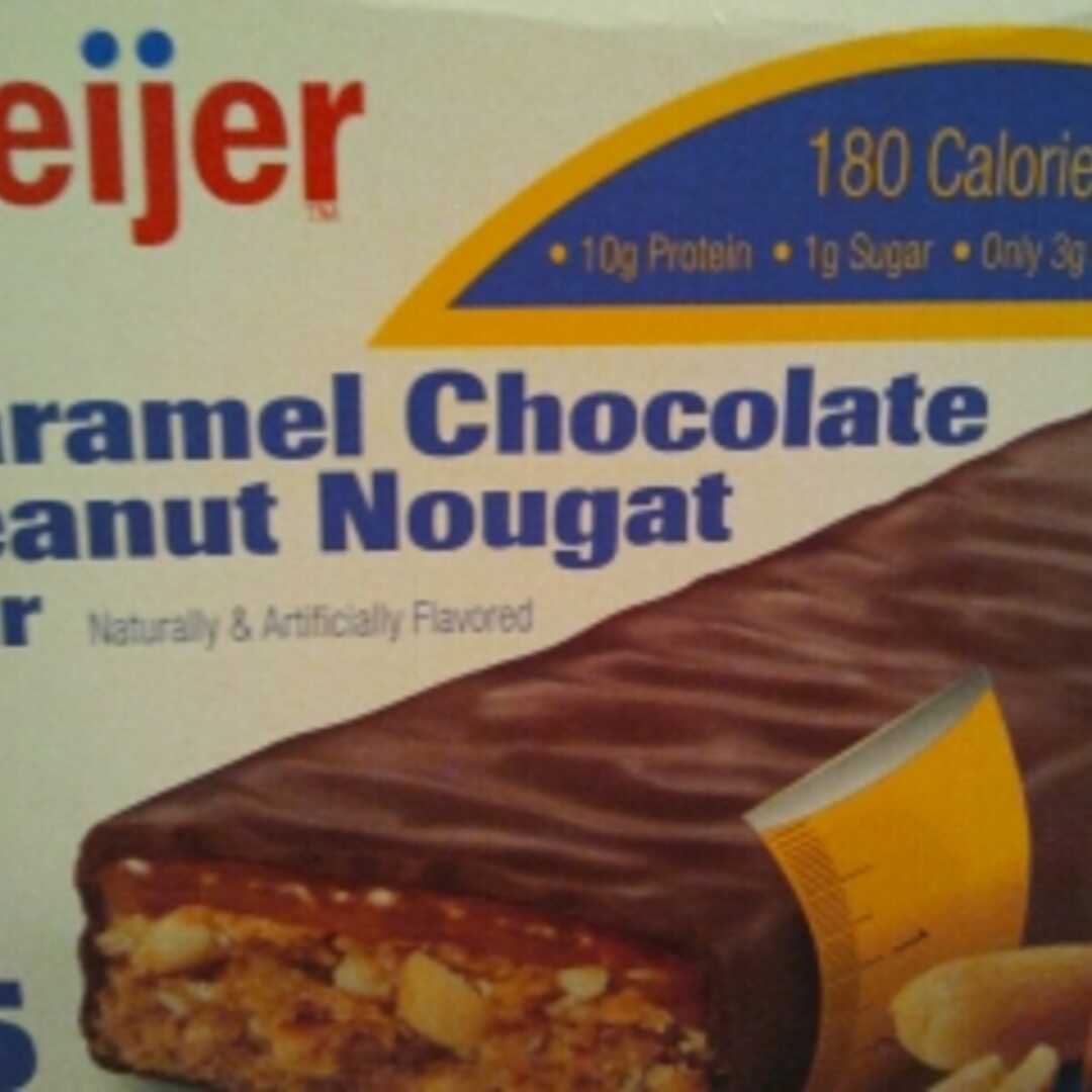 Meijer Caramel Chocolate Peanut Nougat Bar