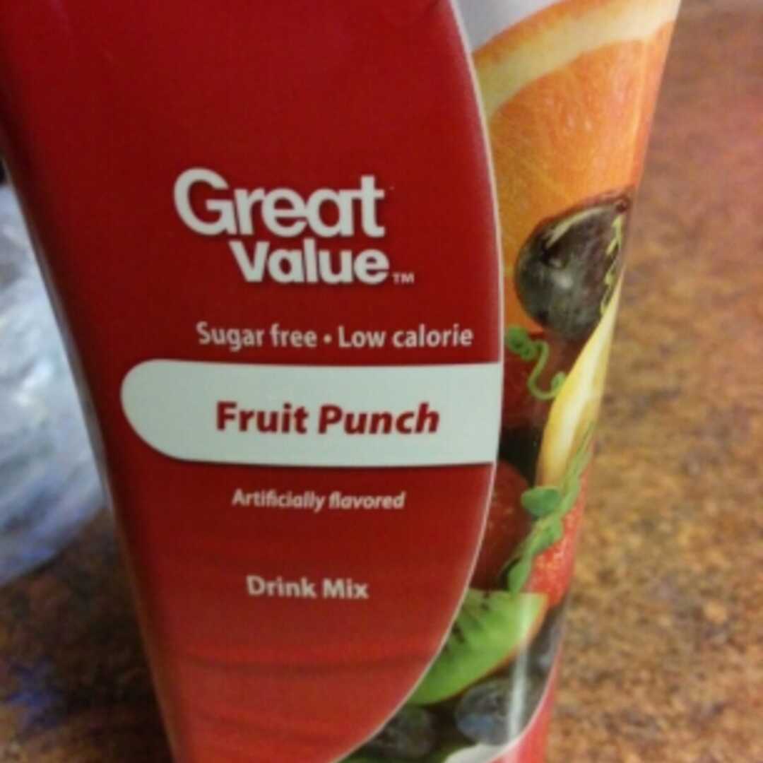 Great Value Sugar Free Fruit Punch Drink Mix