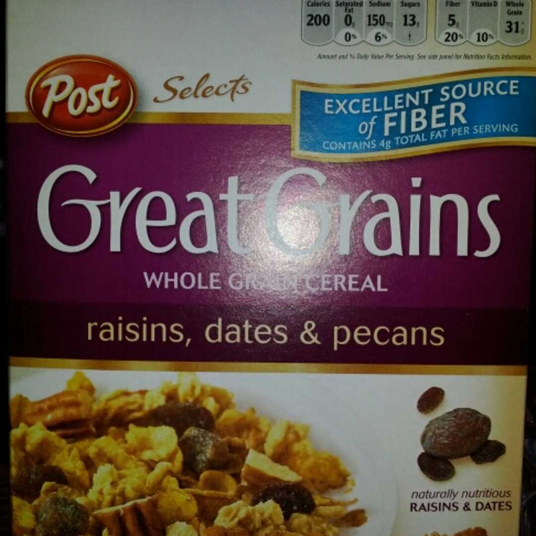 Post Great Grains Raisin, Dates & Pecans Cereal