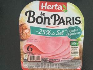 Herta Jambon le Bon Paris -25% de Sel