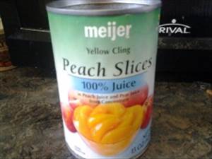 Meijer Yellow Cling Peach Slices Lite