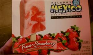 Helados Mexico Fresa-Strawberry Premium Ice Cream Bars