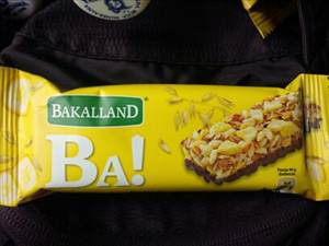 Bakalland BA! Baton Zbożowy z Suszonymi Bananami i Polewą Kakaową