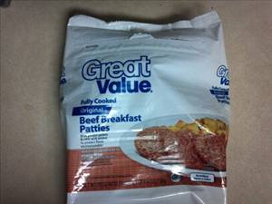 Great Value Beef Breakfast Patties