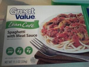Great Value Lean Cafe Spaghetti with Meat Sauce