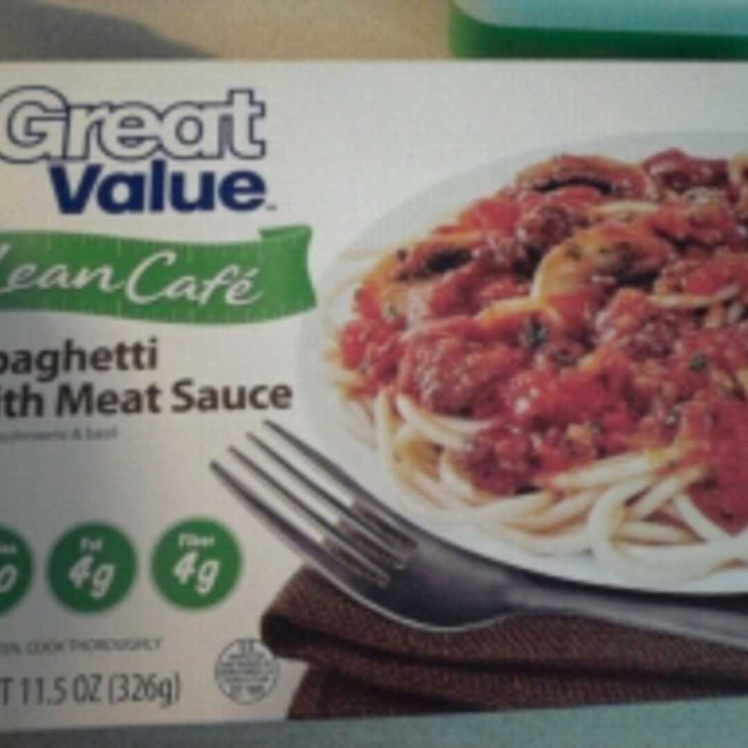 Great Value Lean Cafe Spaghetti with Meat Sauce