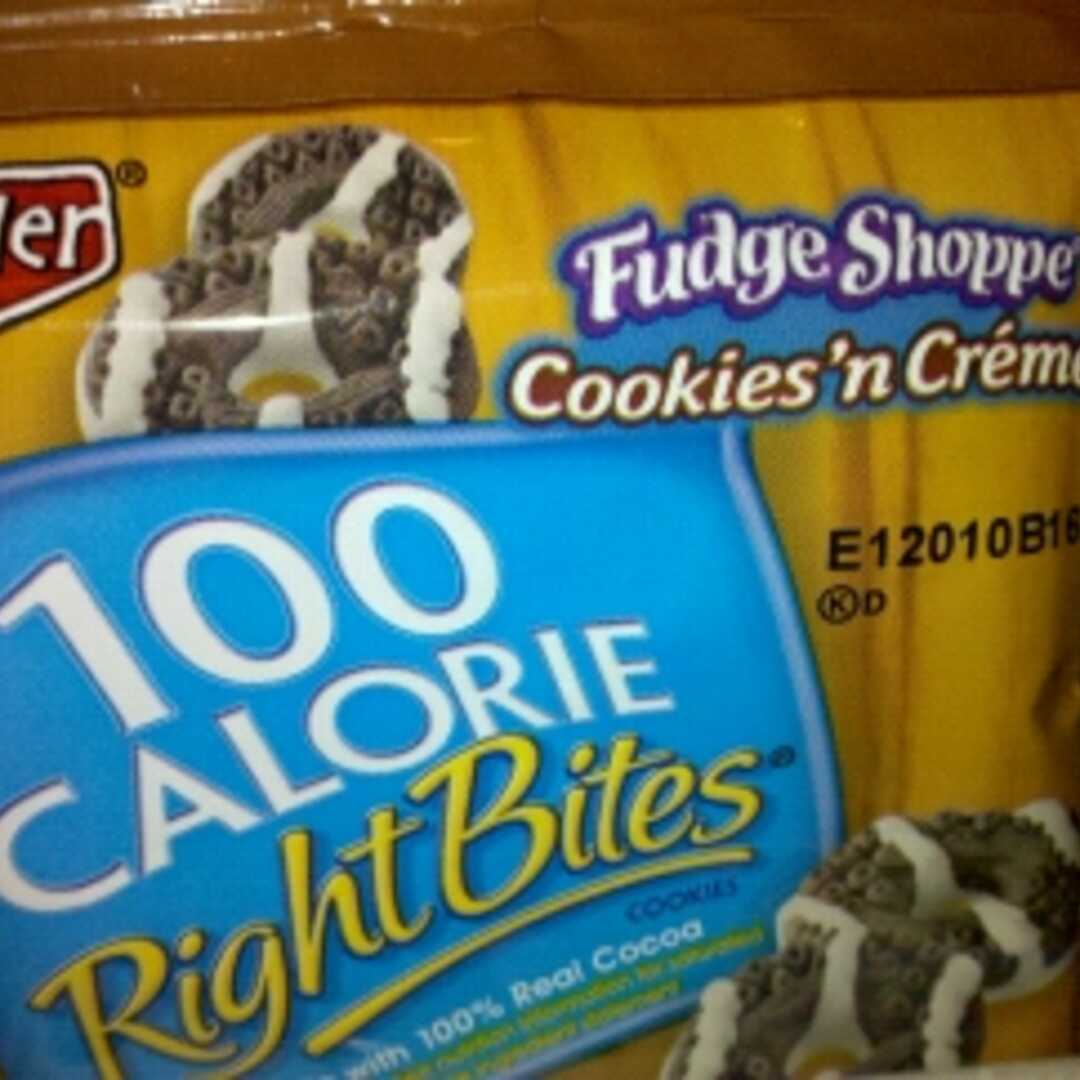 Keebler Right Bites Fudge Shoppe Cookies 'n Creme Cookies