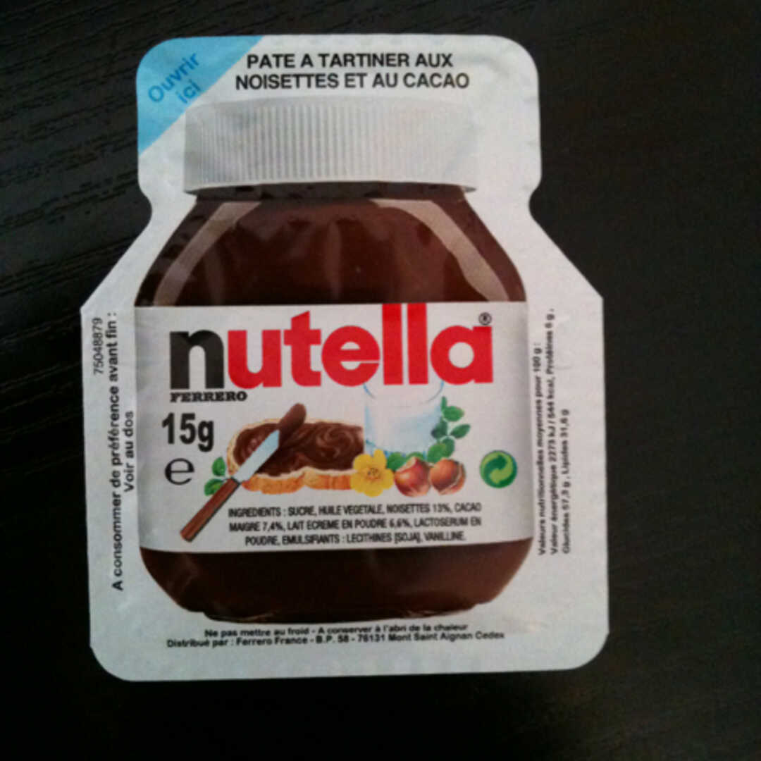 16,6g de Nutella sur 2 tartines contiennent 2 cuillères à café de sucre