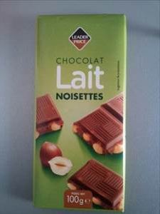 Leader Price Chocolat au Lait aux Noisettes