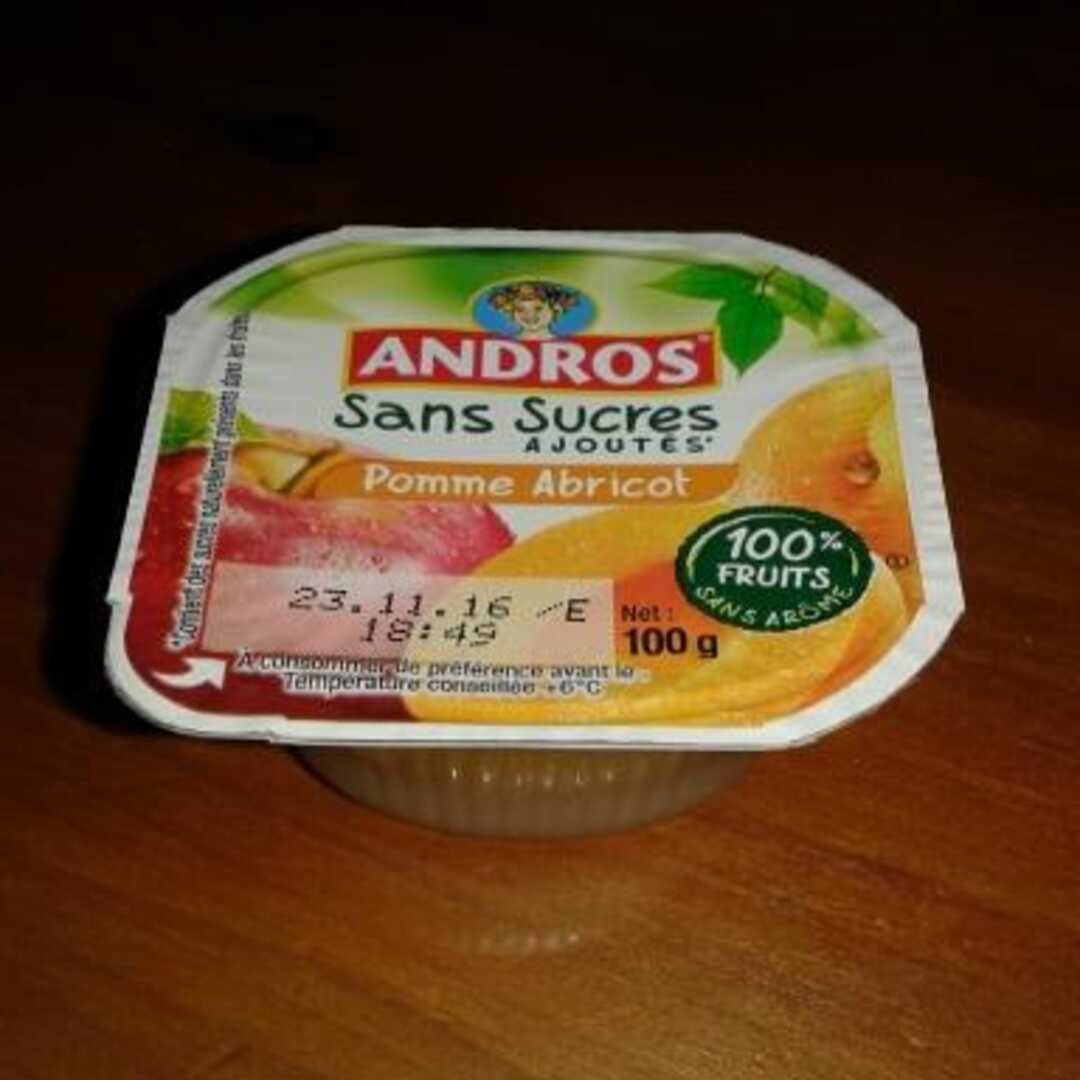 Andros Compote Pomme Abricot sans Sucres Ajoutés