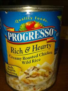 Progresso Rich & Hearty Creamy Roasted Chicken Wild Rice Soup