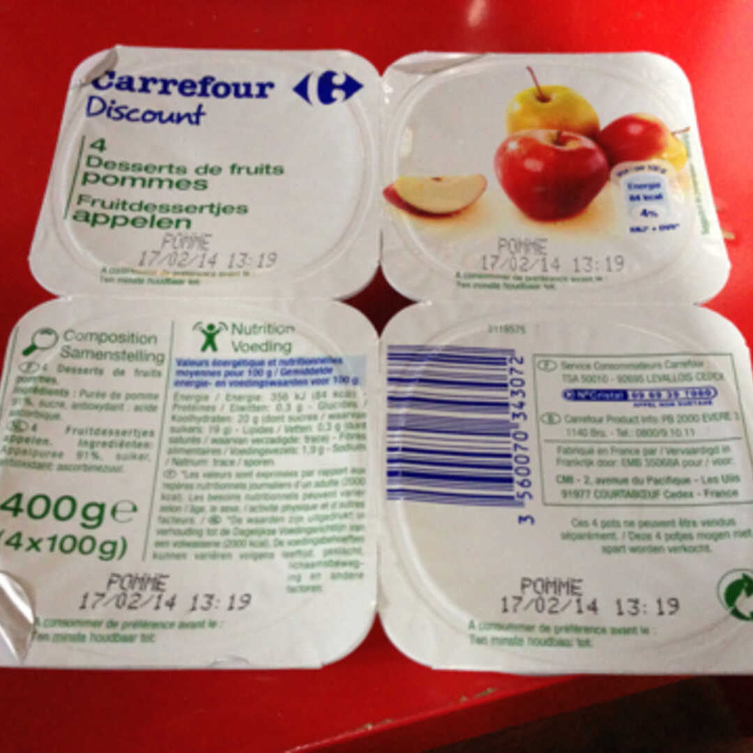 Carrefour Discount Dessert de Fruits Pomme