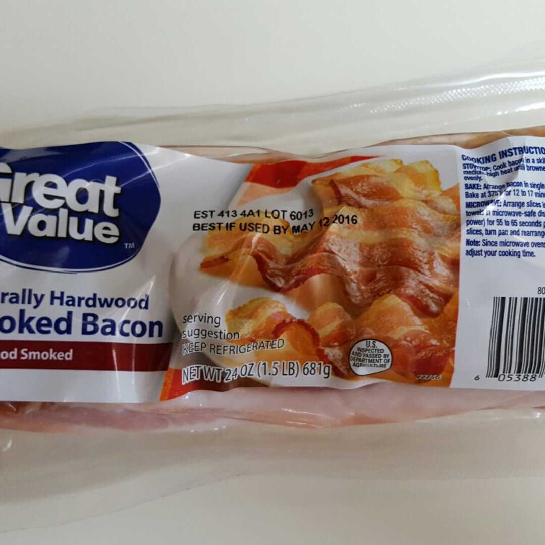 Great Value Naturally Hardwood Smoked Bacon