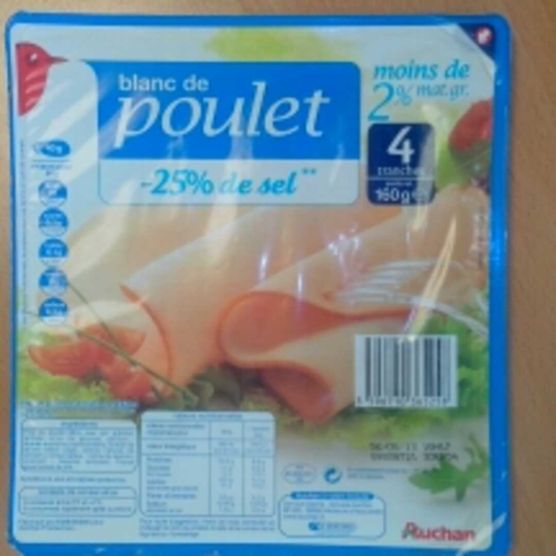 Auchan Blanc de Poulet -25% de Sel