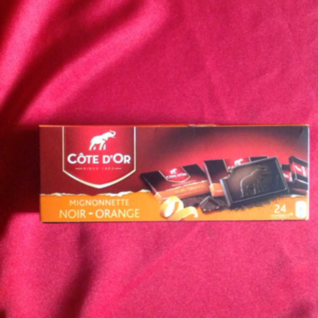 Chocolat noir orange mignonnettes COTE D'OR