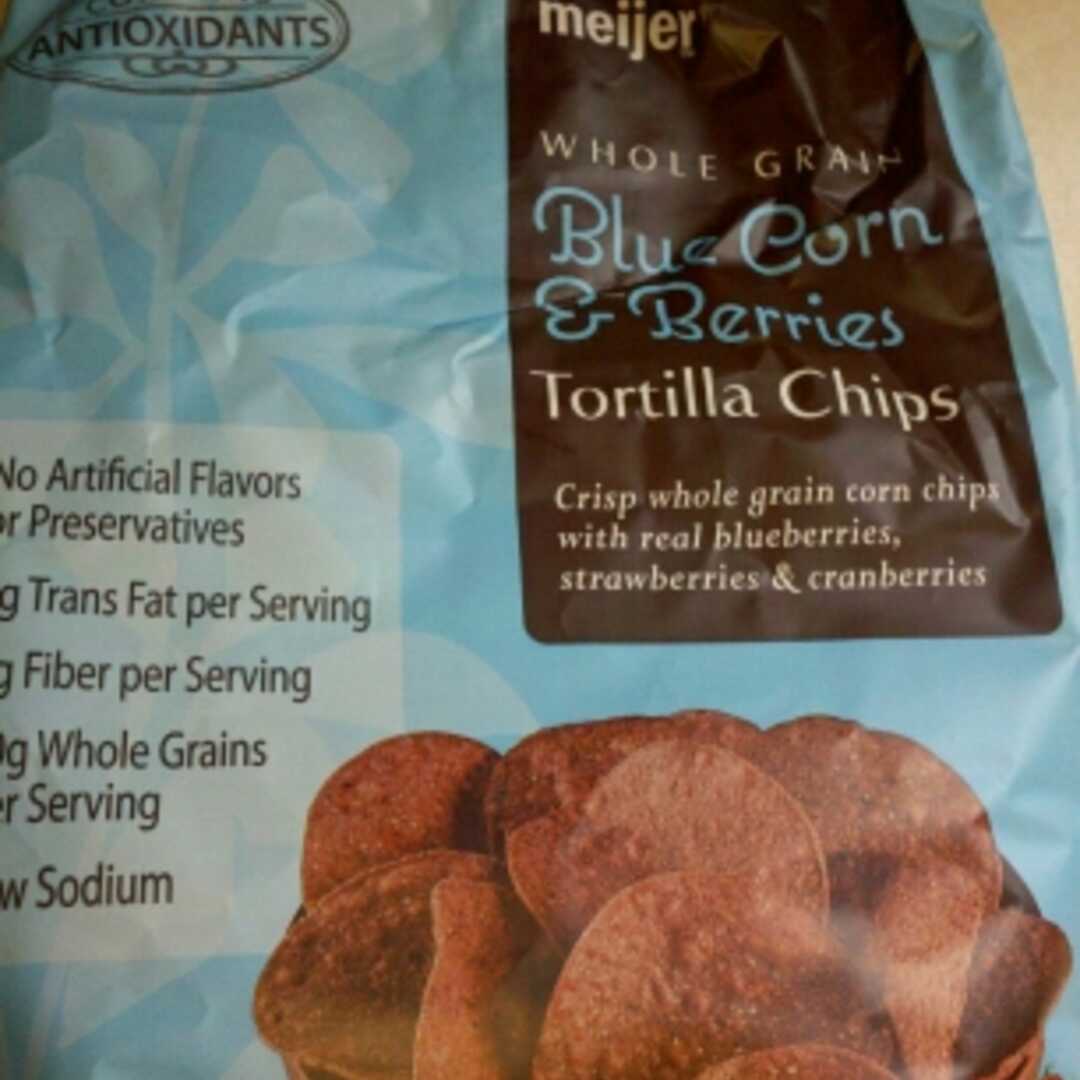 Meijer Blue Corn & Berries Tortilla Chips