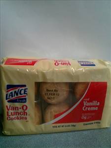 Lance Van-O Lunch Rich Vanilla Cream Cookies