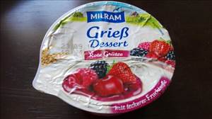 Milram Grieß Dessert Rote Grütze