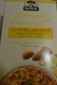 Quaker Simple Harvest Instant Mulitgrain Hot Cereal - Vanilla, Almond and Honey
