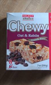 Select Choice Chewy Oat & Raisin Granola Bars