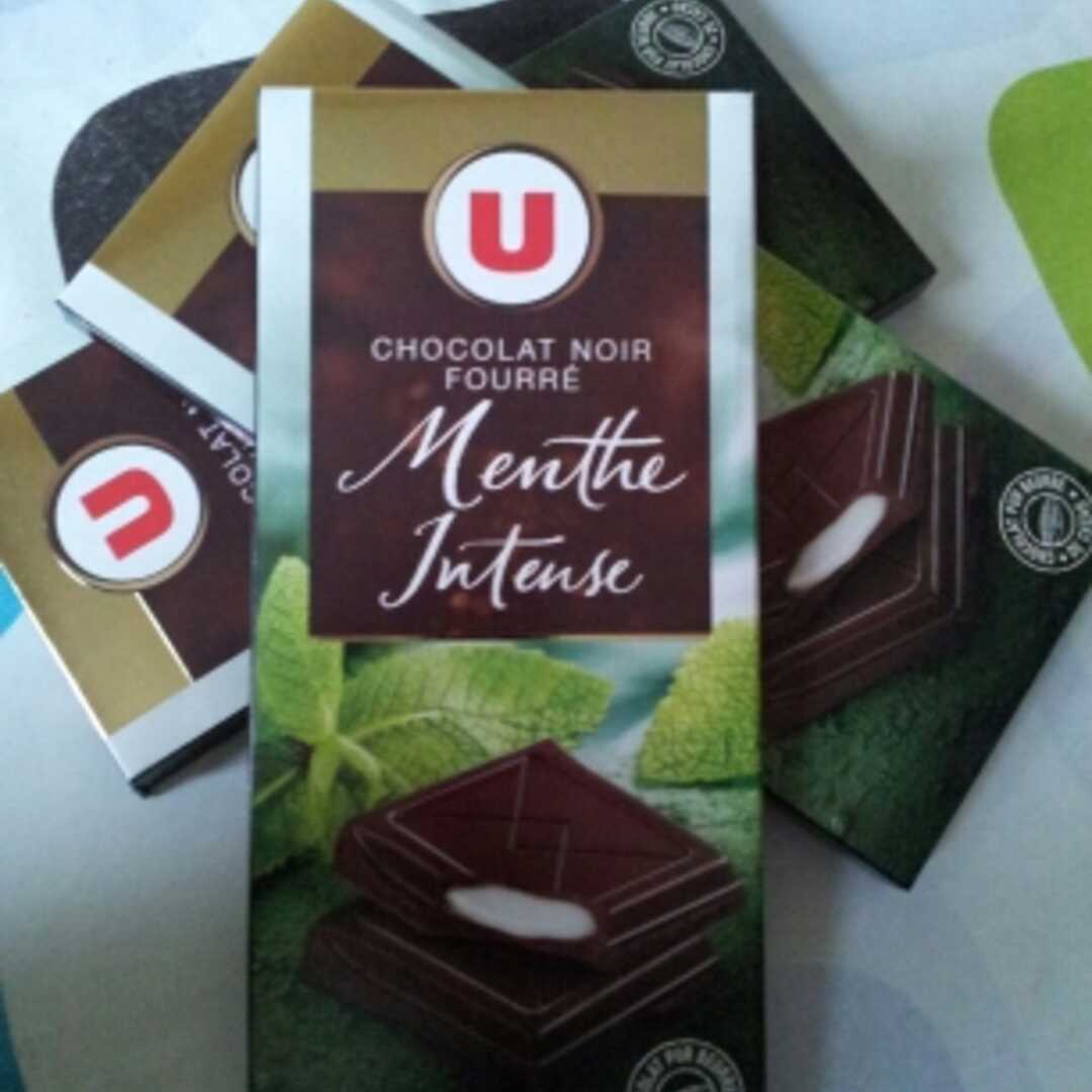Super U Chocolat Noir Fourré Menthe Intense