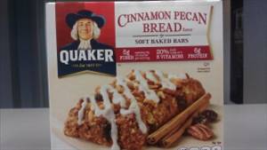 Quaker Soft Baked Bars - Cinnamon Pecan Bread