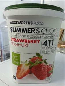 Woolworths Slimmers Choice Strawberry Yoghurt