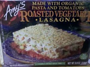 Amy's Single Serve Roasted Vegetable Lasagna