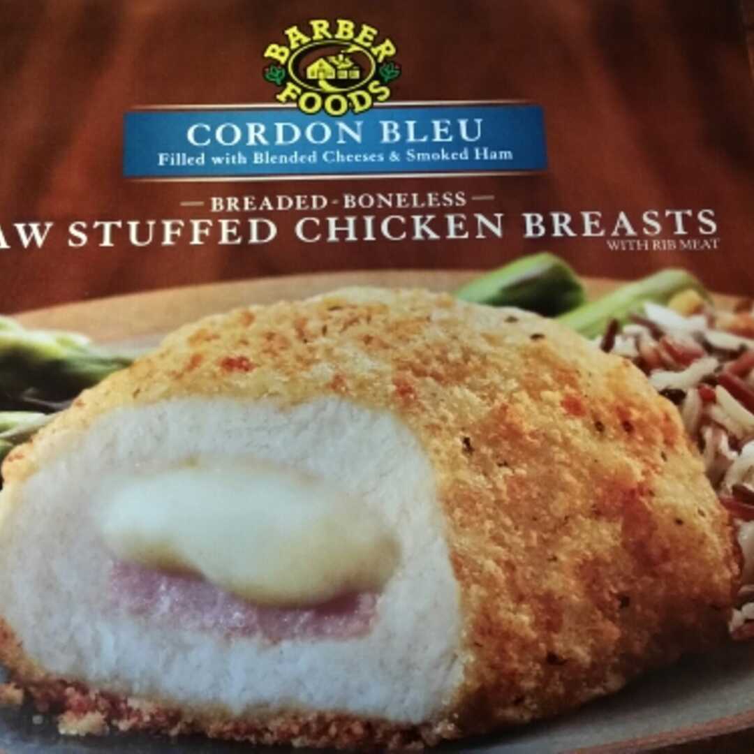 Barber Foods Premium Entrees Raw Stuffed Chicken Breast Cordon Bleu
