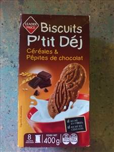 Leader Price Biscuit Petit Déjeuner Céréales Pépites Chocolat