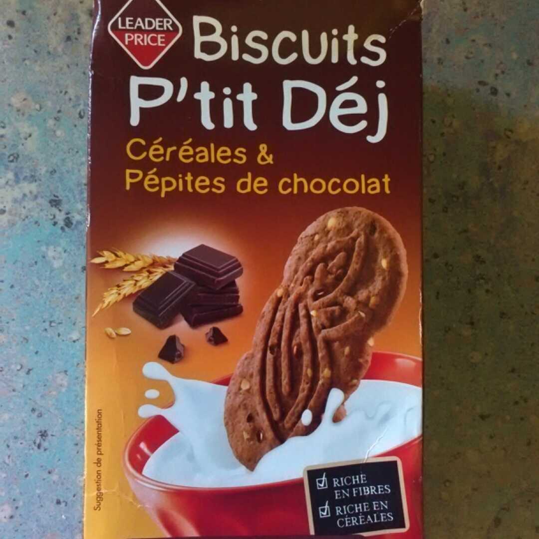 Leader Price Biscuit Petit Déjeuner Céréales Pépites Chocolat