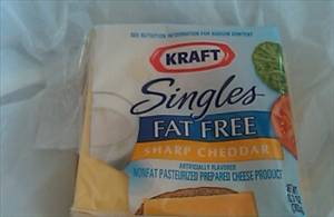 Kraft Fat Free Singles Sharp Cheddar