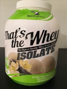 Sport Definition That's The Whey Isolate